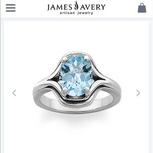 James Avery Adriana Ring With Blue Topaz